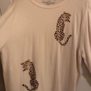 Cheetah sweatshirt from Loft
